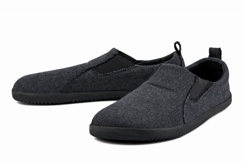 Zapatillas Sin Cordones Ahinsa Recycled Barefoot Hombre Gris Oscuro | ZSW8120XL