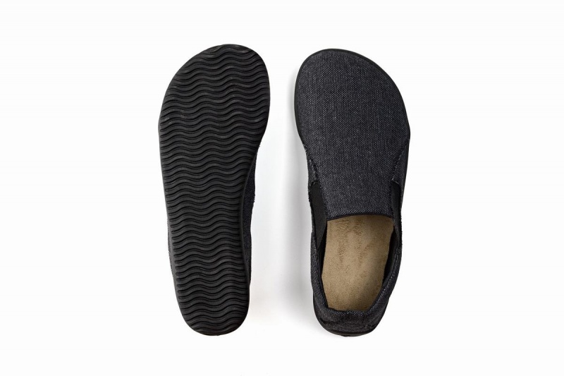 Zapatillas Sin Cordones Ahinsa Recycled Barefoot Mujer Gris Oscuro | WHP2446YG