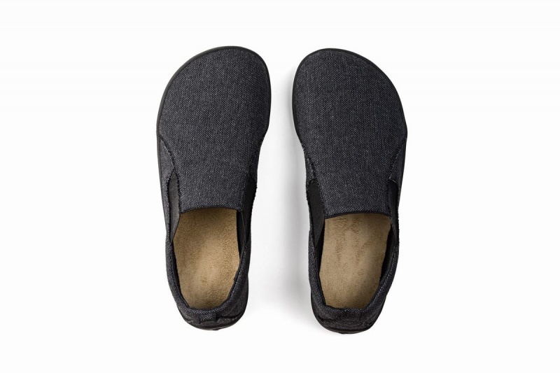 Zapatillas Sin Cordones Ahinsa Recycled Barefoot Mujer Gris Oscuro | WHP2446YG