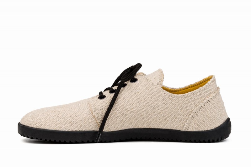 Zapatos Casuales Ahinsa Bindu 2 Hemp Barefoot Hombre Beige | IQL639PH