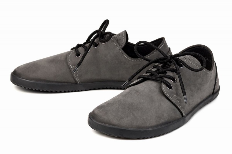 Zapatos Casuales Ahinsa Bindu 2 Nubuck Barefoot Mujer Gris | BKT7582XO